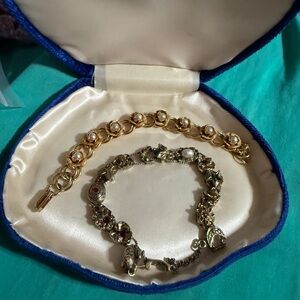 Elegant Gold and Silver Bracelet Set
